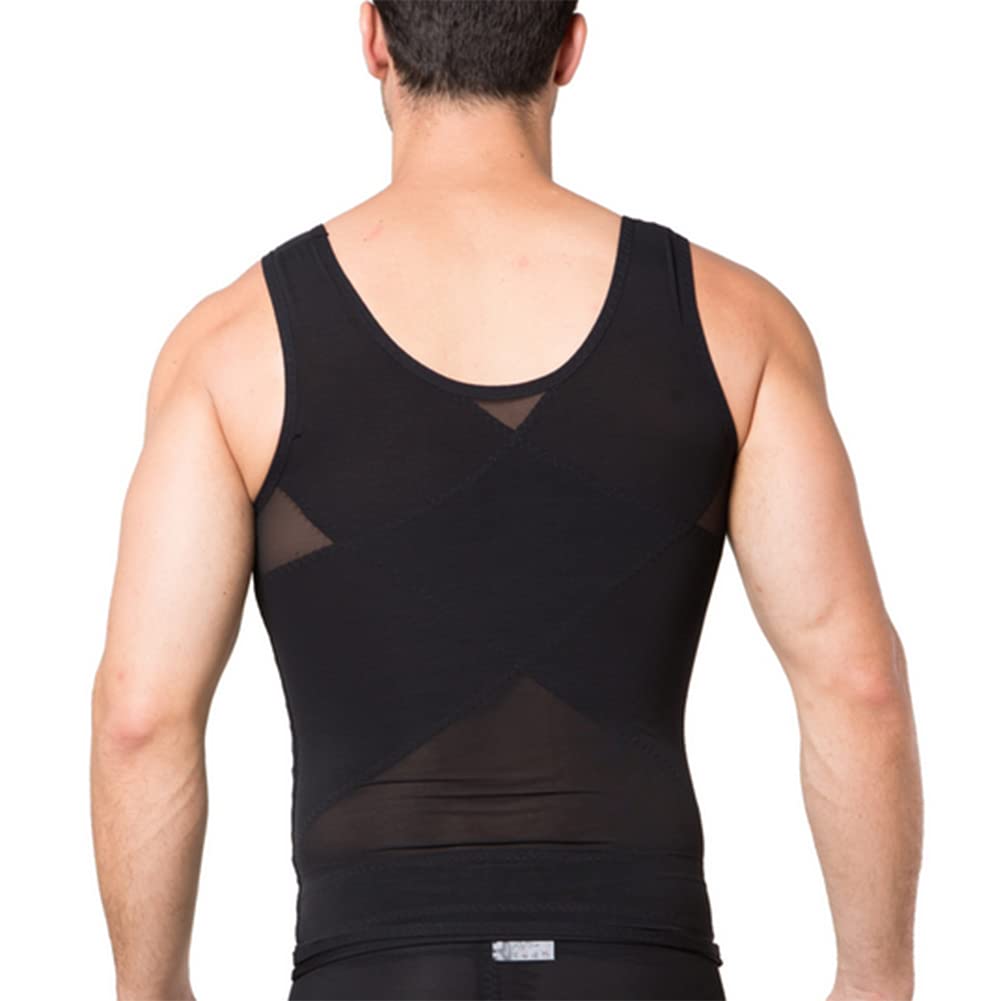 ISCBAFYX Kompresja męska Ukryj Gynecomastia Undershirt Shapewear Body Shaper Schowing koszula brzuch kamizelka termiczna s-2xl