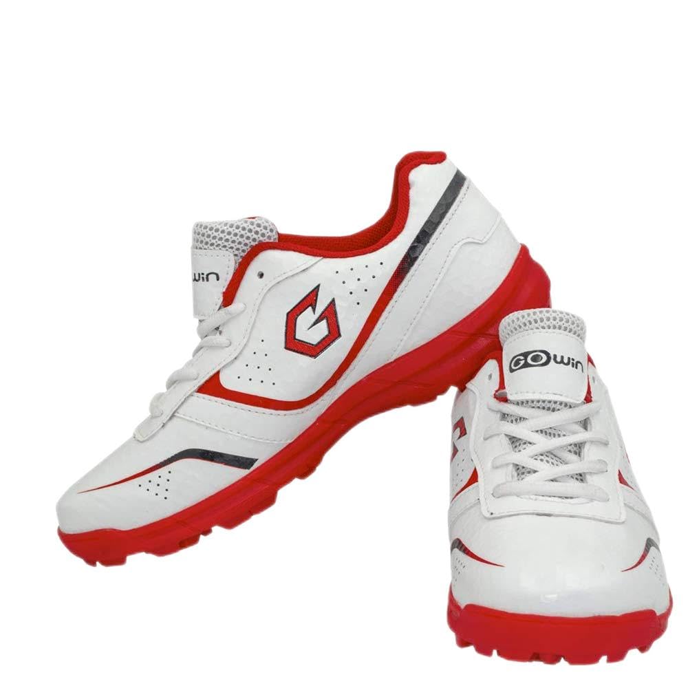 Academy White/Red Cricket Shoes Size-11 Kids with TR-77-R Cricket Leather Ball Veg Tanned Red-image-48