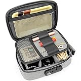 OZCHIN Smell Proof Bag with Combination Lock 9.5' x 6' x 3.5' File Organizer Case Container Medicine Lock Bag Travel Storage Case Safe Bags for Documents and Valuables Storage