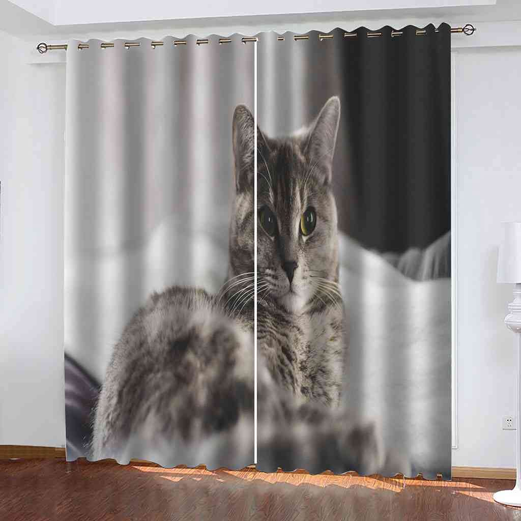 Rideaux thermiques et phoniques gris à oeillets 264x160 cm pour salon