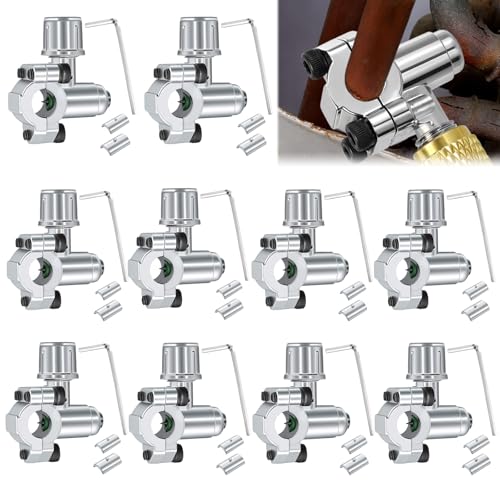 10Pack BPV31 Bullet Piercing Valve Piercing Valve for Refrigerator Compatible with 1/4 5/16 3/8 Inch Outer Diameter Pipe Replace AP4502525 BPV31D GPV14 GPV31 GPV38 GPV56 MPV31