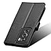Elubugod Compatible with Oppo Reno12 5G Leather Case Cover,PU Leather flip Cover Compatible with Oppo Reno 12 5G CPH2625 Case Cover Black