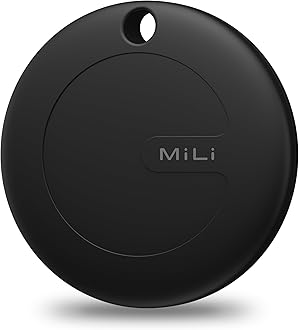 MiLi 1 Pack Bluetooth Tracker Tag for iOS, Mitag Items Finder Locator Compatible with Apple Find My Luggage Tracker, IP67 Waterproof Tracker for Dog, Key, Luggage, Suitcase, Bag, Wallet