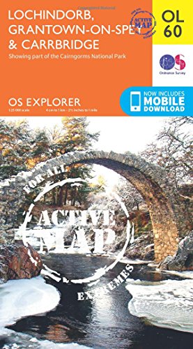 Lochindorb Grantown-on-Spey & Carrbridge - Ordnance Survey Karte (im Sinne von Landkarte)