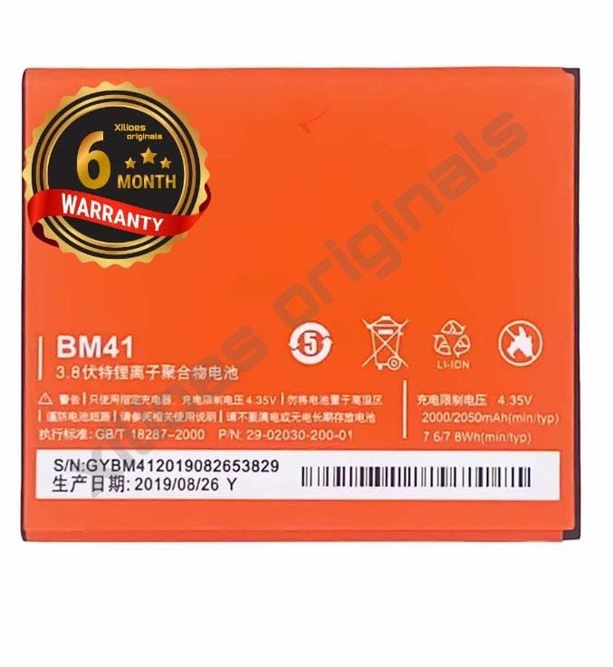 Image of BM41 Battery for Redmi 2050mAh /7.8WH 3.8V Battery with 6 Month Warranty** (B174)