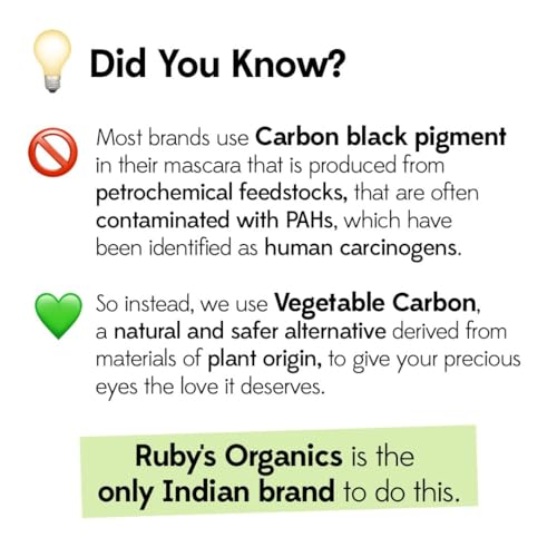 Ruby's Organics Mascara Black, Natural, Non-toxic, Long-lasting, Waterproof, Full-lift, Eye Makeup, Safe and Non-irritating Formula for Sensitive Eyes, Cruelty-Free, Paraben... - Image 3