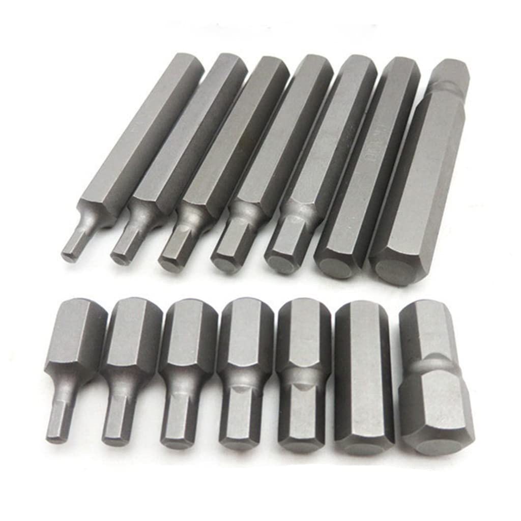 40 piezas Llave Allen Allen de Dureza Larga Larga Alto Torque Con Hexágono Interior Fuerte Multifuncional Juego T