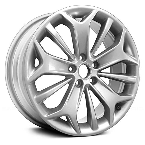 Part Synergy Replacement for 19' Remanufactured 15 Alternating-Spoke Silver with Black Primer Alloy Factory Wheel for Ford Taurus 2013-2017 Aluminum