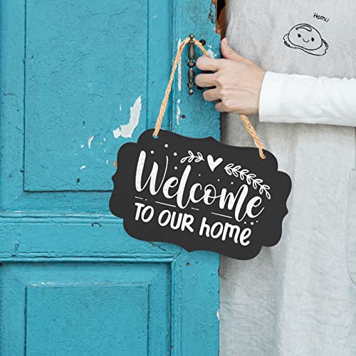 Kamehame Hanging Chalkboard Signs, Large 14.3X10.3" Acrylic Blackboard With Jute String, Double-Sided Message Board, Memo Message Chalk Board Sign For Home, Parties, Store, Office, Garden #TOP4