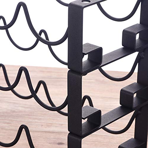 Soporte para botellas de vino 3 niveles para 6 botellas miniatura 4
