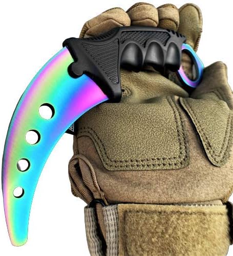 Tactical Knife Hunting Knife Survival Knife 7.5" Training Karambit NO EDGE Fixed Blade Knives Camping Accessories Camping Gear Survival Kit Survival Gear And Equipment Tactical Gear 80275