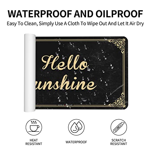 Tapis de souris grand Hello Sunshine de 36 x 60 cm pour bureau - 5
