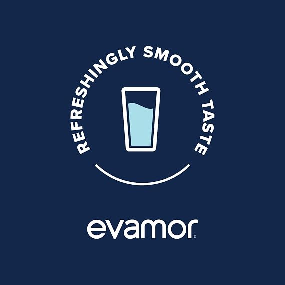 EVAMOR Artesian Bottled Water - Single Source, Naturally Alkaline  of Electrolytes for Hydration and Health, 20 Fl. Oz. Bottles (Pack of 12)