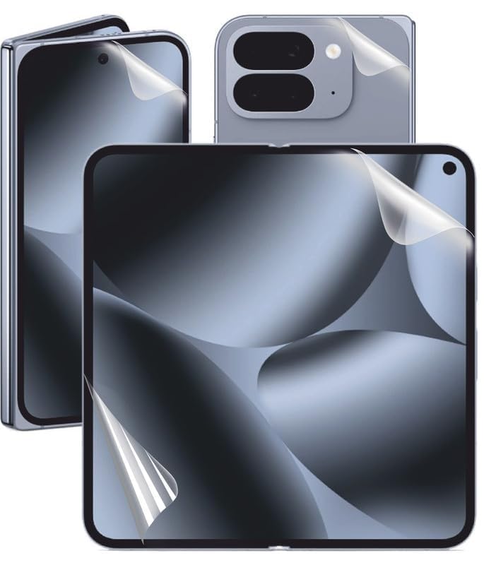 Image of BLACKSHEEP 3-in-1 Matte Finish Screen Protector for Google Pixel 10 Pro Fold 5G, 3-in-1, Bubble Free, Self Healing Unbreakable Membrane Full Coverage with Easy Installation Kit- Transparent