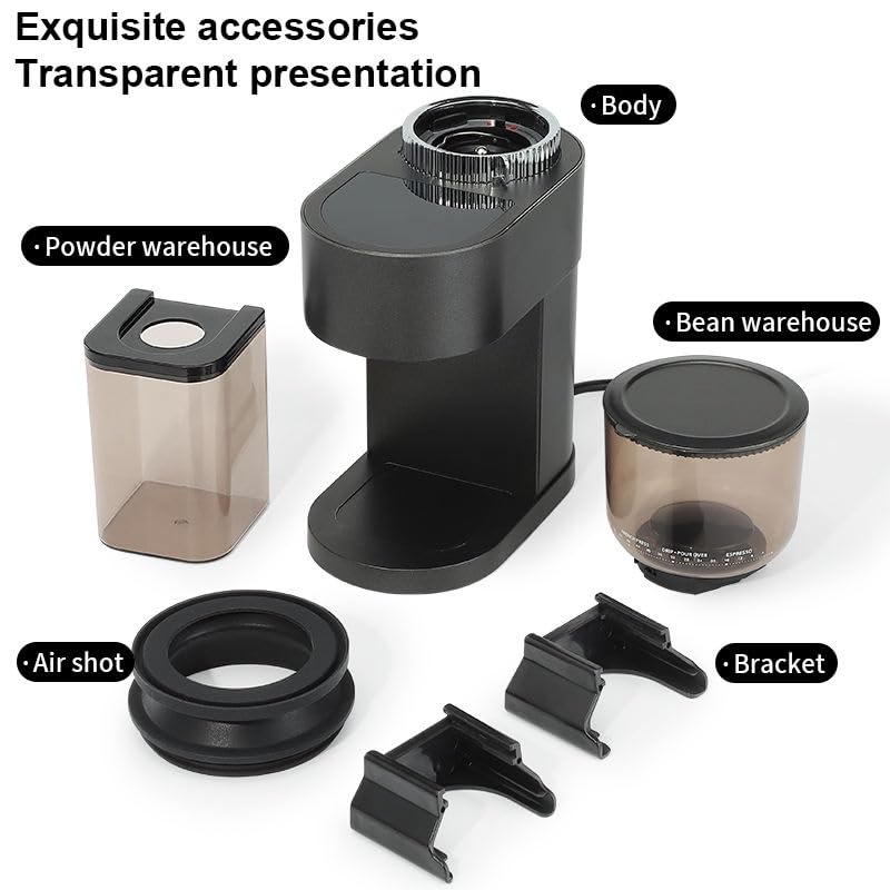 Image of ColMed Electric Coffee Grinder - Electric Burr Coffee Grinder with Variable Grind Sizes, Large Hopper & Fast Precision Performance for Espresso, Drip & French Press Brewing