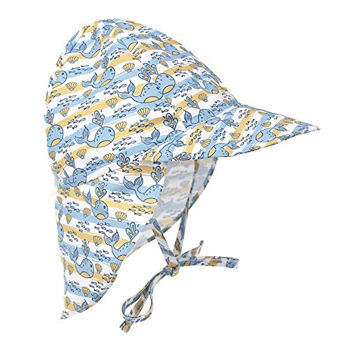 KEISL Sommer Sonnenhut für Kinder Baby Sun Cube Hut mit Kinnriemen (48 * 54 cm)