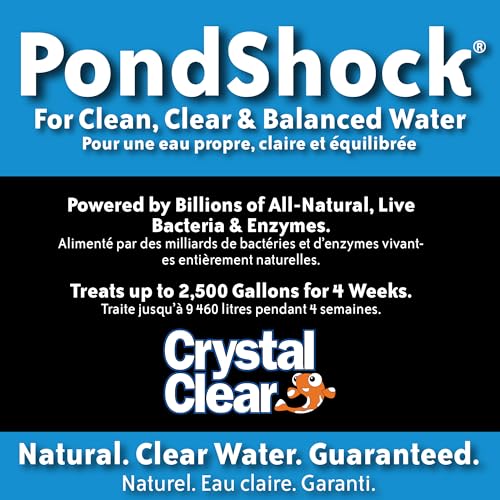 CrystalClear PondShock Ball, Natural Enzymes & Live Bacteria, Freshwater Clarifier Shock Treatment, Muck & Sludge Remover for Small Pond & Outdoor Water Garden Ponds, Koi Fish & Aquatic Plants Safe - Thumbnail 2