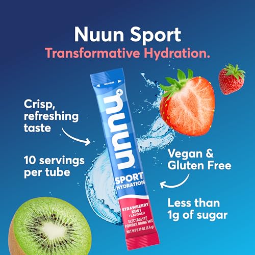 Nuun Sport Electrolyte Powder Packets, Strawberry Kiwi Flavor, 16 Servings - image 2