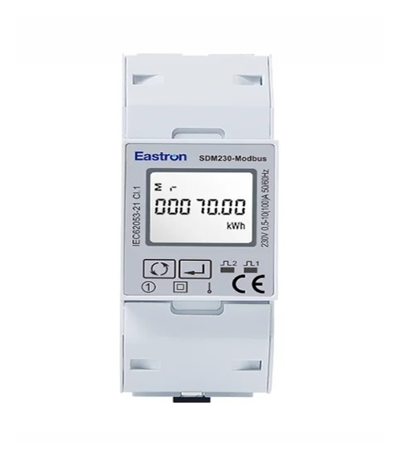 FQJYXWEWL Energy Meter SDM230 220/230V Single Phase Double DIN Module Bi-Directional Multi Function RS485/ Output