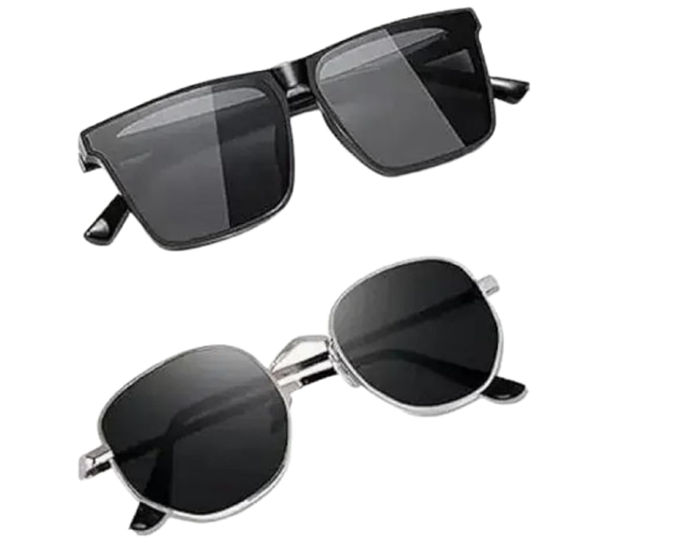 fy lane UV Protected Vintage Square Sunglasses for Men, Polygon Metal Frame Inspired from Pathan Sunglasses-picture-31