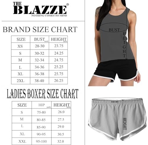 Image of Women's Sleeveless Cotton Workout Outfits High Waist Running Shorts, Gym, Yoga Sports Printed Tank Top & Shorts Sets L251