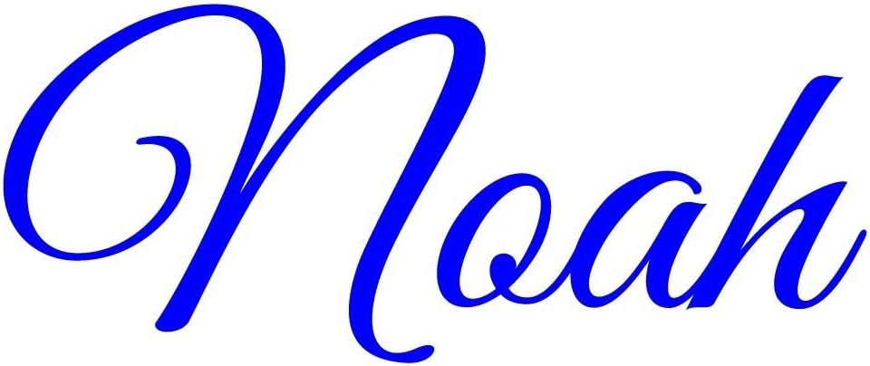 Custom Name Wall Decal for Boys - Insert Name Customizable Name Decal Personalized Vinyl Wall Art Nursery Kids Room Decor VWAQ-CS32 (12" Letter Height)
