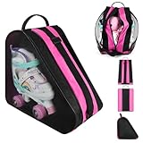 flintronic Bolsa para Patines, Mochila para Patines en Linea, Bolsa Patines 4 Ruedas con Correa de Hombro Ajustable, 3 Compartimentos, Mochila Patines Roller para Niños Mujeres, Hombres