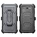 GALAXY WIRELESS for Galaxy J7v Case / J7 (2017) / J7 Perx Case / J7 Sky Pro/Galaxy J7 Prime Case,Heavy Duty Belt Clip Holster [Built in Screen Protector] Full Body Protection for Galaxy Halo - Black