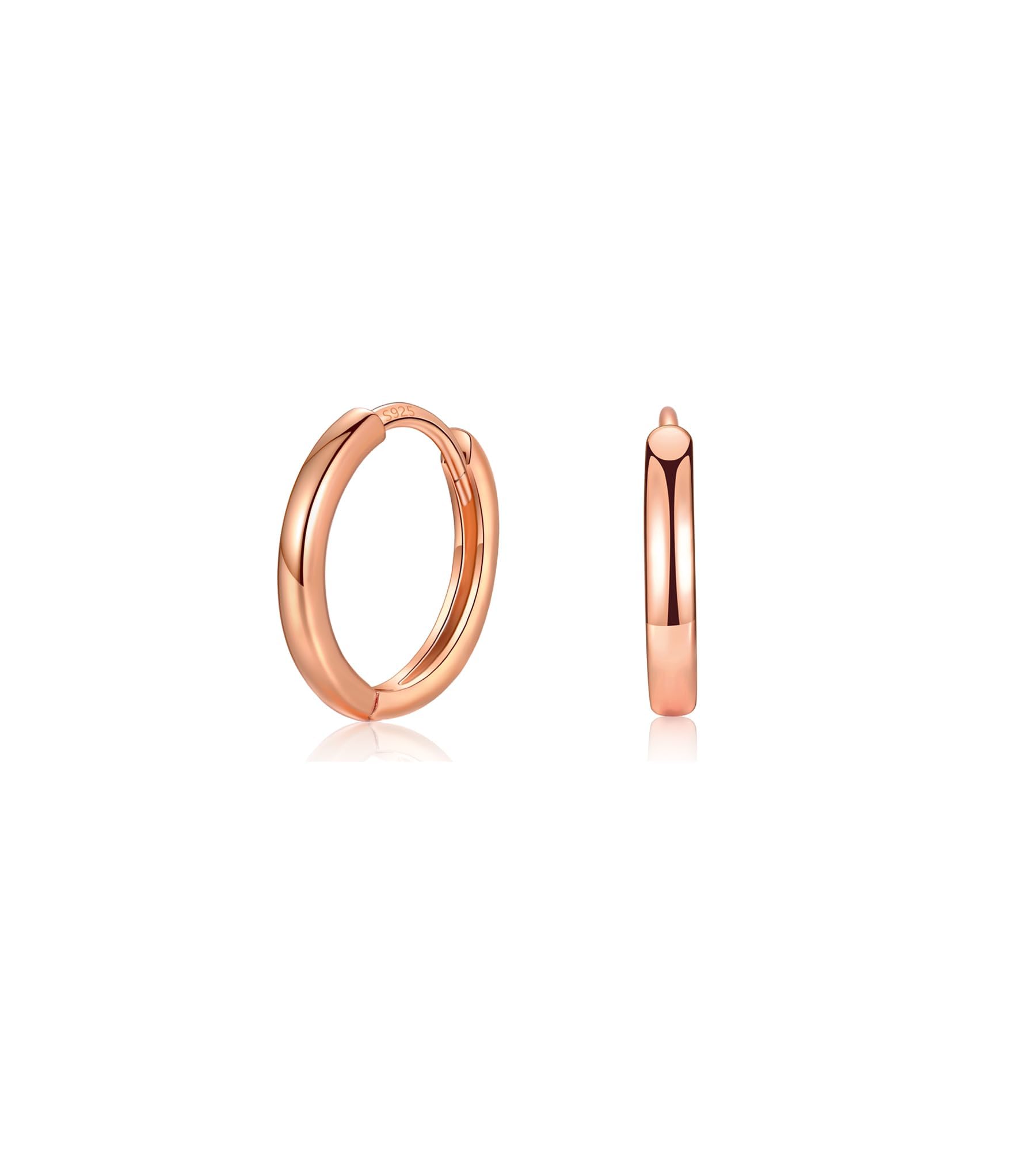 MASOP Ohrringe Silber,Creolen Silber 925 Stecker 8/10/12mm Damen Frauen Mädchen Herren