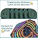 BunnyBoo Sensory Activity Board, 3D Silicone Toys for Kids with Autism & ADHD,Sensory Fidget Toys for Anxiety Relief, Calming & Focusing, BPA-Free, 15 Colorful Strings, Storage Bag(Green)
