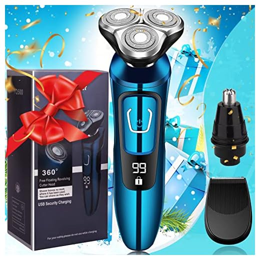 Electric Razor for Men, New Electric Shavers for Men Cordless Rechargeable, Wet/Dry Mens Shaver Electric Razor for Men, Waterproof 3D Rotary Mens Razor for Shaving Gifts for Husband, Dad,Boyfriend