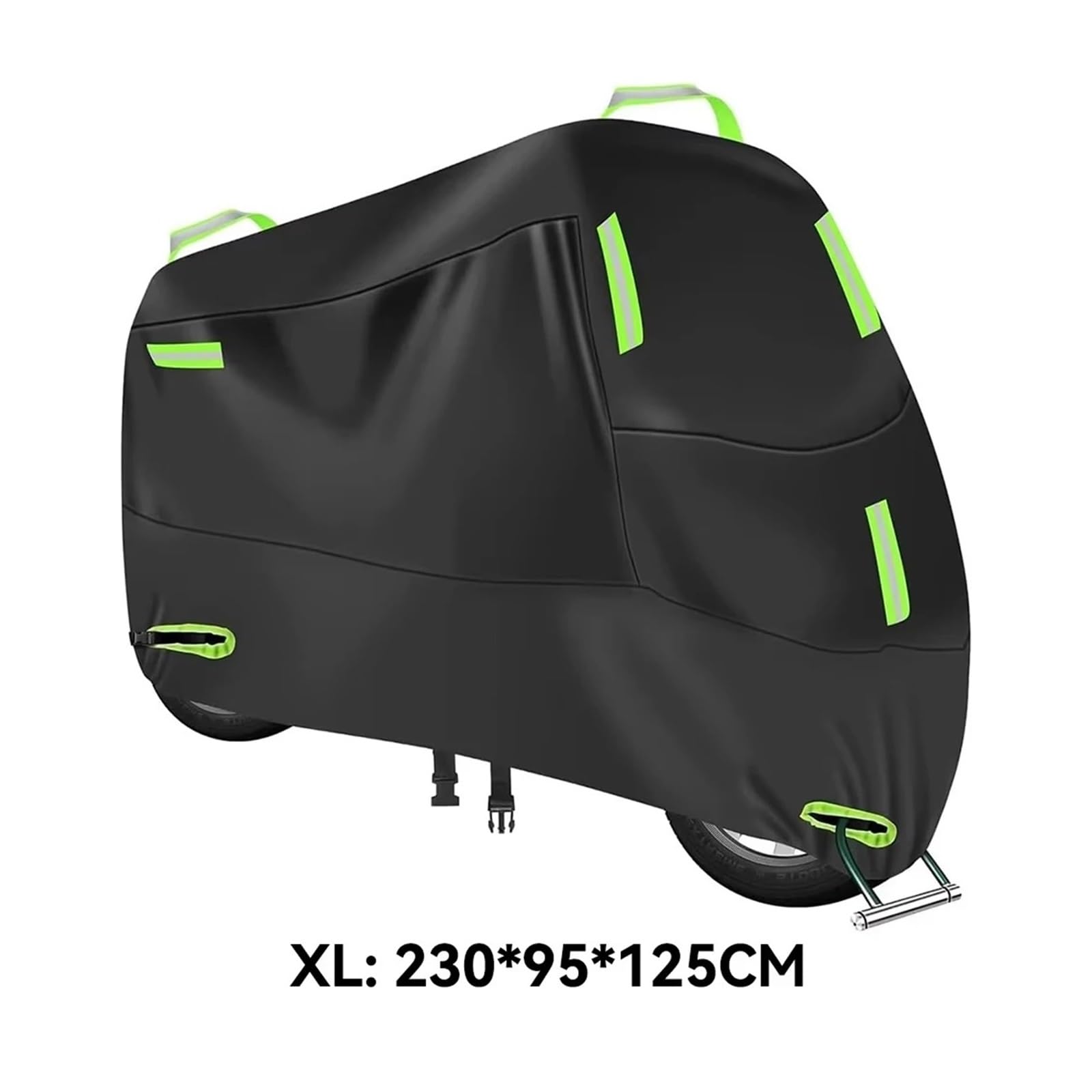 Motorrad Abdeckplane 210D Motorradabdeckung Wasserdicht Für Den Innen- Und Außenbereich Roller Verschleißfester Stoff Ganzjährig Staubdicht UV-Schutz(XL)
