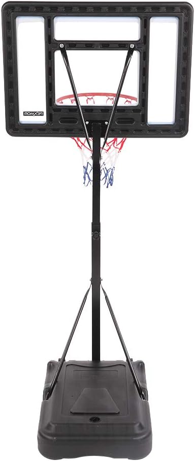 FCH Poolside Basketball Hoop, Adjustable Height 45"-53" Swimming Pool Basketball System with 32" X 23" PVC Backbord 2 Basketball Nets for Both Teens and Adults