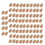 100 Stück Anhänger Etiketten, 48×30 mm Karton- oder Kraftpapier-Preisschilder, geeignet für Schmuck, Brillenzubehör, Kleidungsetiketten oder Geschenkverpackung