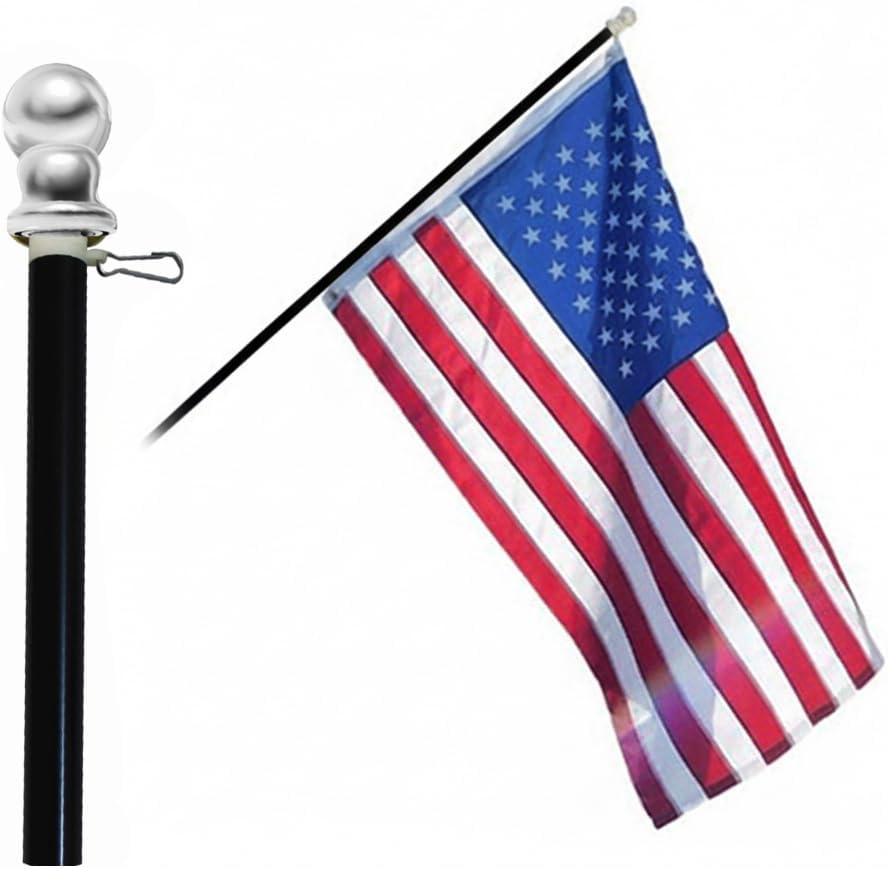 Spinning Flag Poles (6ft Black)