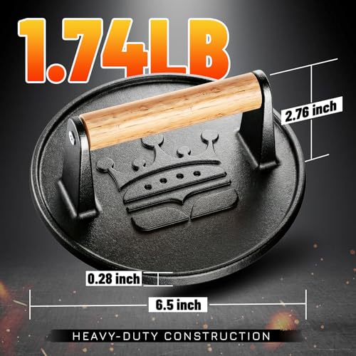 Save 37% on Cast Iron Smash Burger Press with Code 3EJNT62U - Image 5