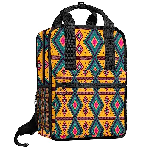 Sac à dos pour garçons dos préservé grâce aux bretelles réglables motif jaune 35.5 cm