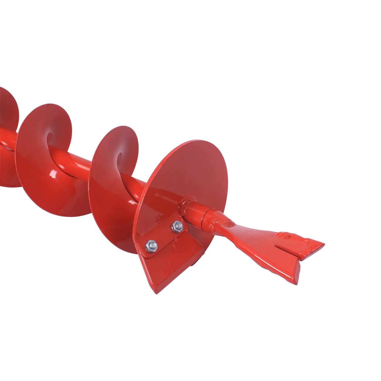 THUNDERBAY 6 Inch Diameter 36 Inch Long Earth Auger Bit with Fishtail Point and Patent Shock Spring