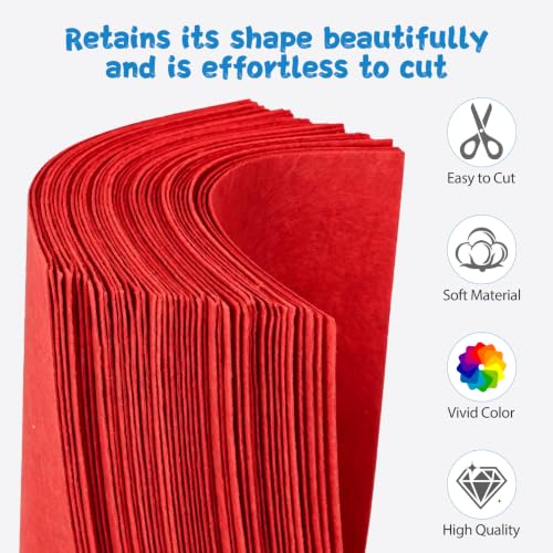 Image of 12x8 Inch 66Pcs Red Cards, Craft Supplies, Card Making and Art Projects