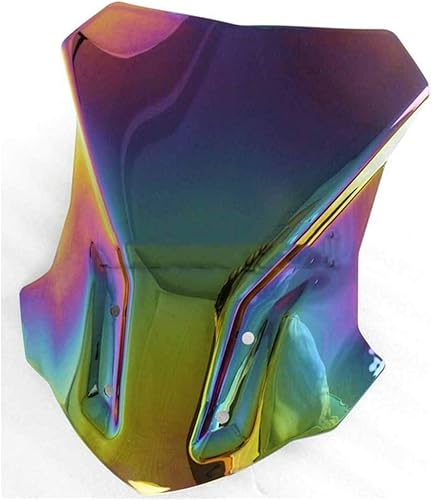 Miniatura 8 de Parabrisas de motocicleta compatible con BMW G310GS G 310 GS Touring parabrisas de motocicleta, alerón de vidrio negro iridio (color iridio claro)