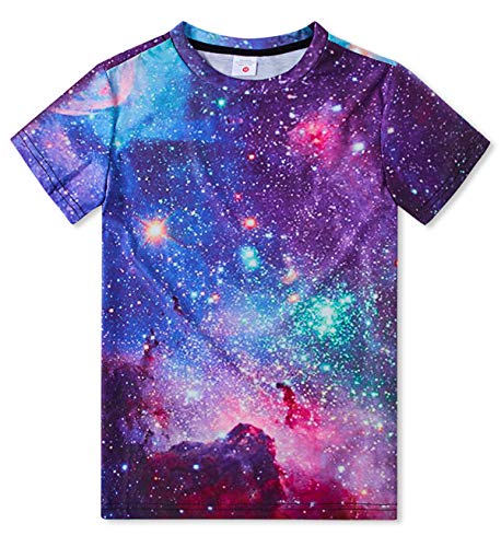 TUONROAD Galaxy Teen Girls Boys Tees Short Sleeve T-Shirt Crewneck Tee...