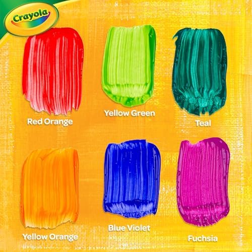 Crayola Washable Kids Paint (6ct), School Supplies, Painting Set for Kids, Spring Crafts, Art Teacher Gifts for Toddlers, Ages 3+ - 2