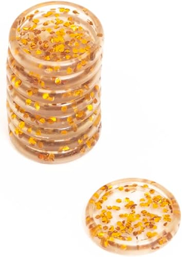 Craftelier - Anillos en forma de S de disco con purpurina de plástico para encuadernación de álbumes de recortes para planificadores, agendas,