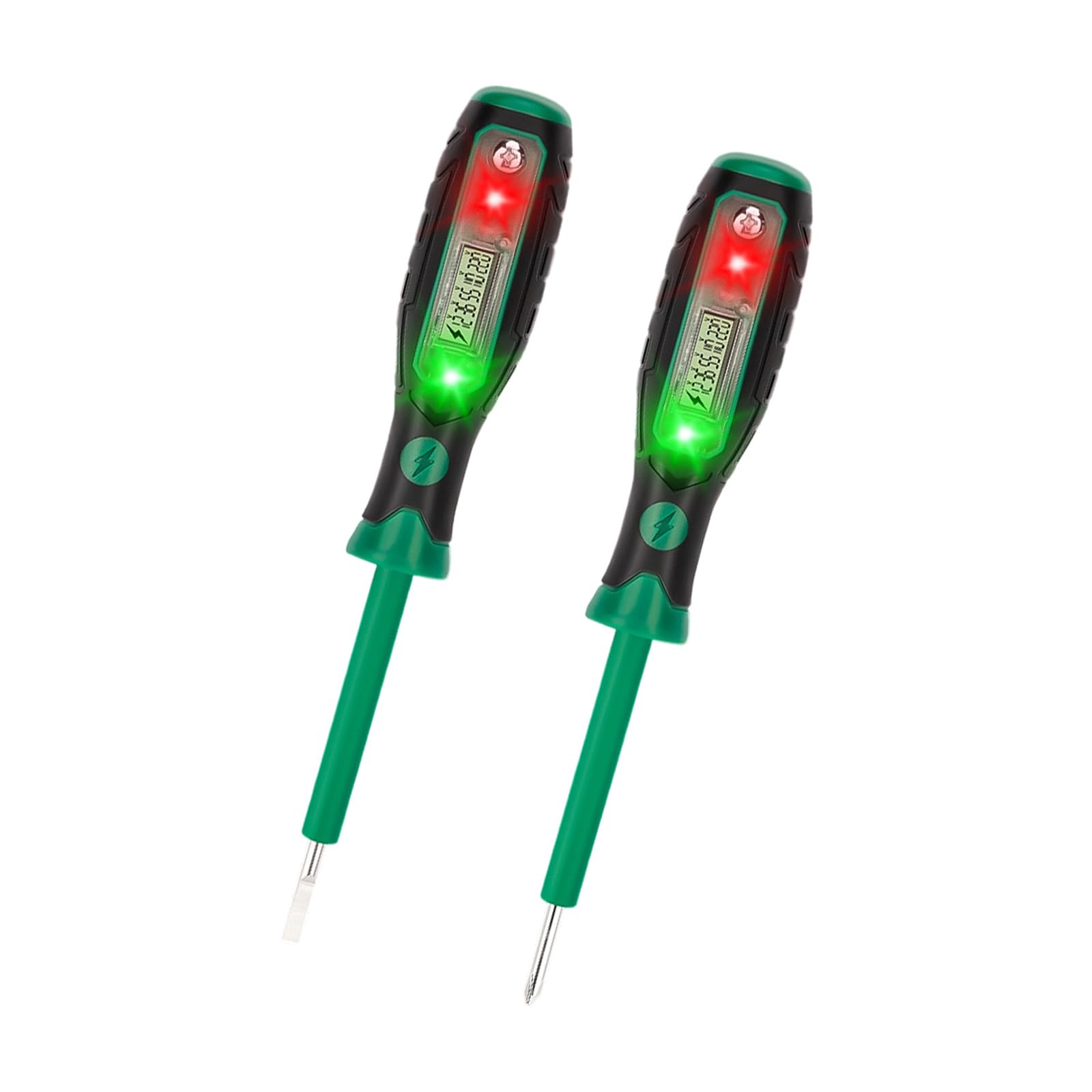 Apglsxy Professional Potential Detecting Driver Set With Double Executives Perceivable Warning And Wide 12V 250V Measurement Extent Electrician Tool With Lcd Display