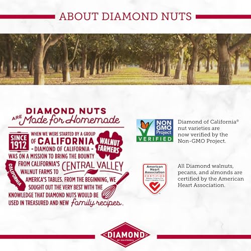 Image of Diamond of California Chopped Pecans for Baking, Snacking and Salads, 24 oz. Total / 8 oz. Each (3 Pack)