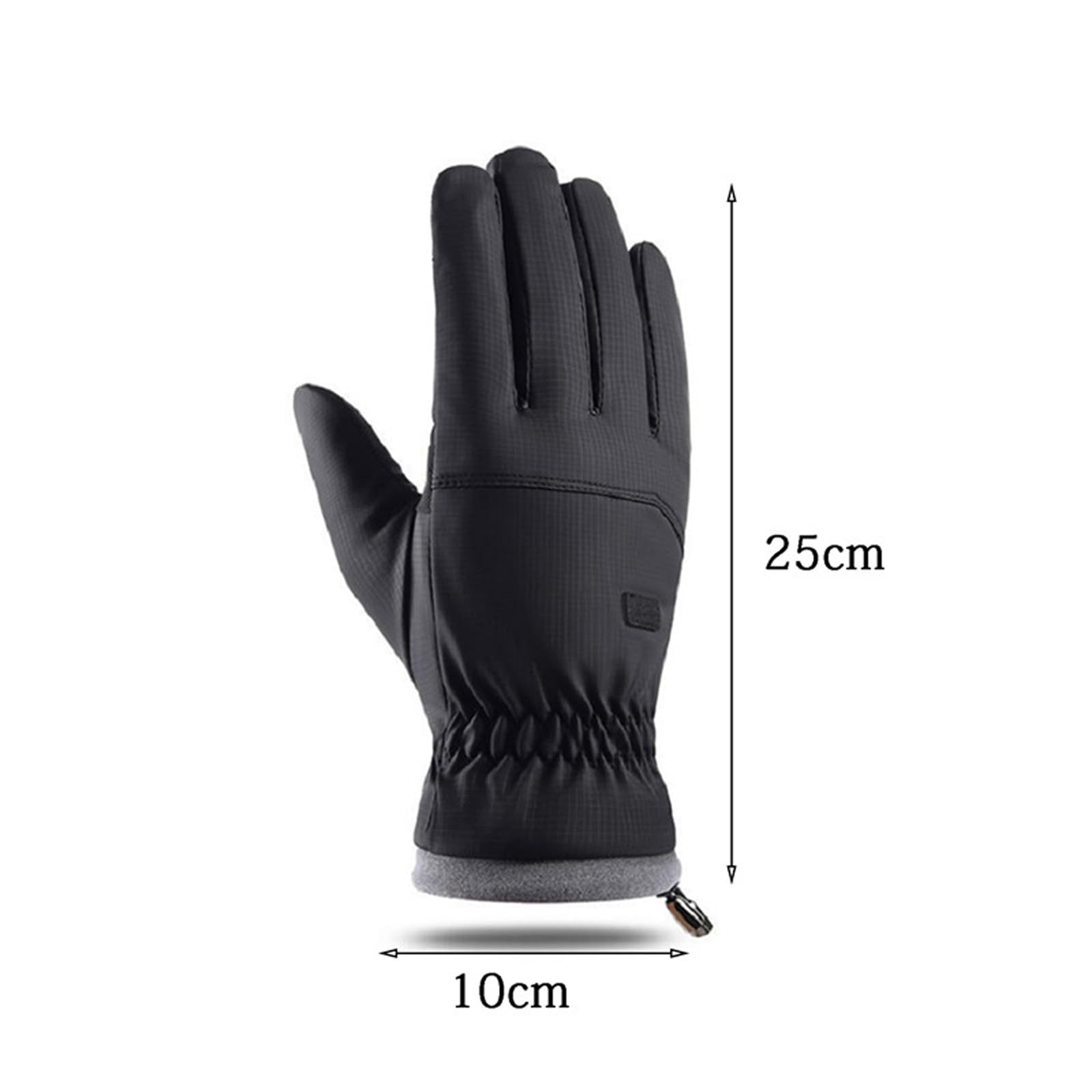 Guantes de esquí de Invierno para Hombre, Resistentes al Viento, para Mantener el Calor, Dedos con Pantalla táctil, Ligeros, Antideslizantes, Suaves, para Ciclismo