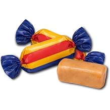 Honey-Flavored Chewy Candy With Almond Bits - Individually Wrapped - 3 Pounds - Approx 200 Pieces,