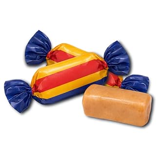 Honey-Flavored Chewy Candy With Almond Bits - Individually Wrapped - 3 Pounds - Approx 200 Pieces,