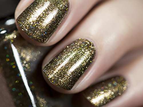 Image of ILNP Caesar - Deep Olive Holographic Metallic Nail Polish