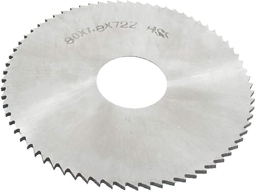 X-DREE 72T 72 Tooth Blade HSS Slitting Saw Recessing Cutter 3 18" x 78" x 114"(72T 72 Hoja de d_i_entes HSS Cortadora de sierra de corte